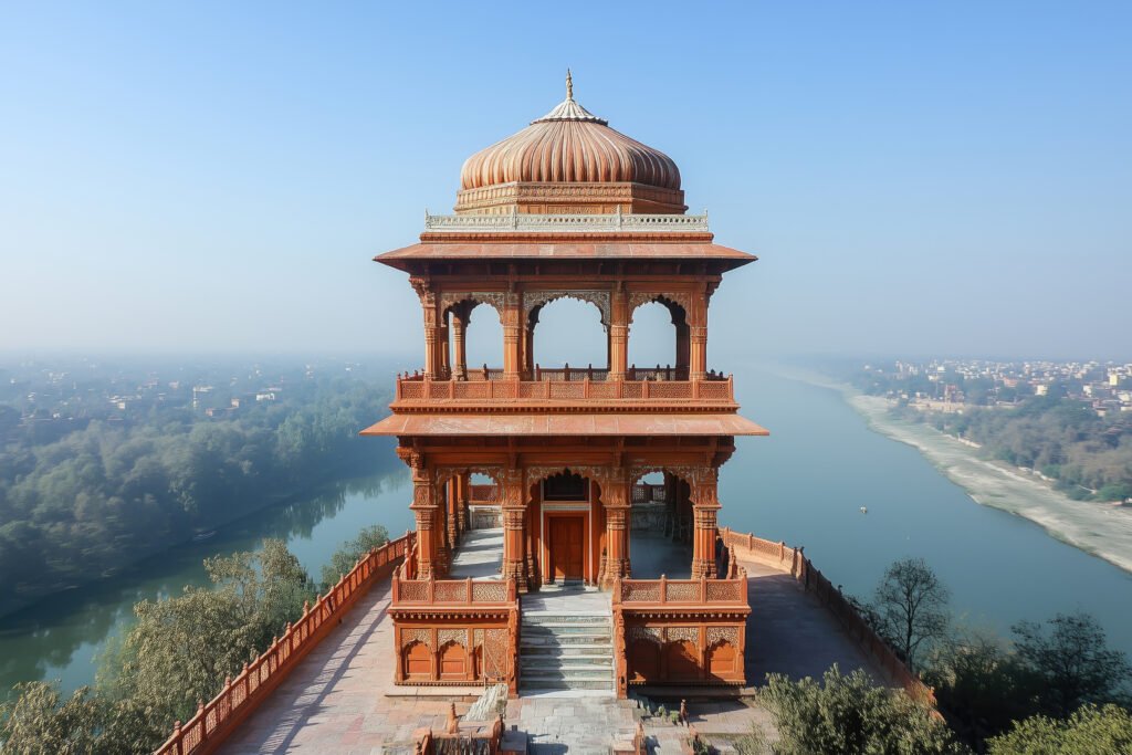 indian city buildings scene